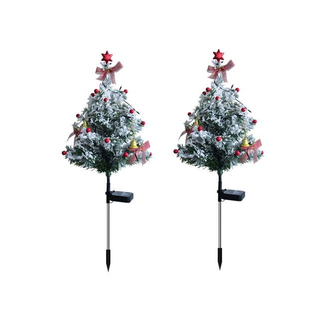 Luces para árbol de Navidad Zulema 2 piezas al aire libre hechas a mano
