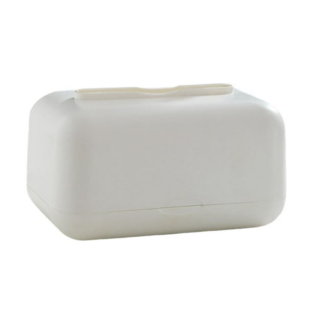 Rectangular ARC esquinas caja de pañuelos para mesa de escritorio utiliza Blanco