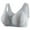 Gray-1, variant on Virmaxy Womens Wireless Bra Casual Sexy Front Button Shaping Cup Shoulder Strap Underwire Bra Plus Size Extra-Elastic Wirefree Gray-1 36