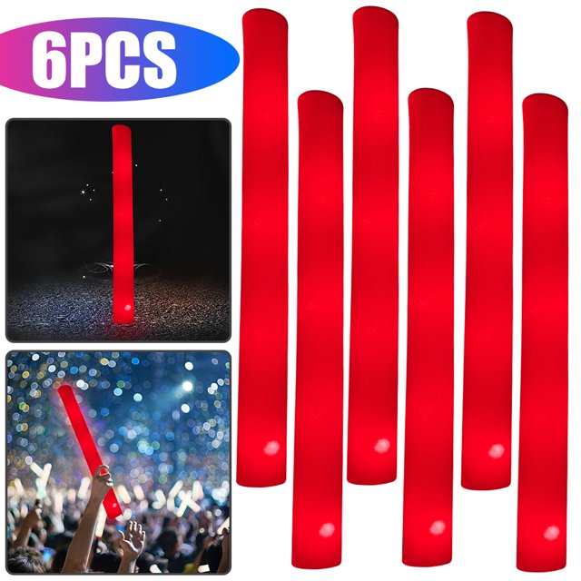 1 Uds. Barra Luminosa Esponja Barra Luminosa Colorida Soporte para Eventos Concierto Barra Luminosa (roja) Roja