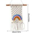 thumbnail image 3 of Vikakiooze Home Decor Under $5, Rainbow Hand Woven Pendant Decoration Pendant Interior Window Wall Decoration, 3 of 3