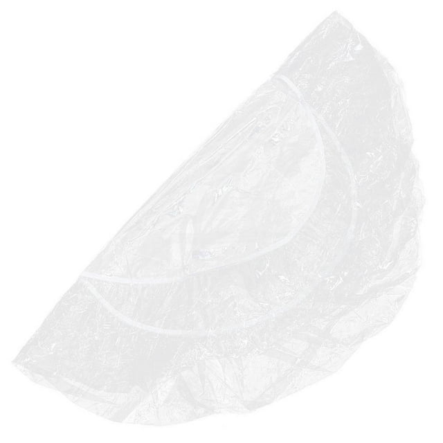 Fitted Round Table Cover Transparent Tablecloth Stain-Resistant For Catering 1Pack