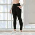 thumbnail image 7 of Maqroz Womens Leggings Thermal Fleece Lined High Waist Winter Warm Thick Stretch Active Workout Pants with Pockets, 7 of 7