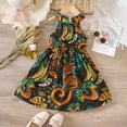 thumbnail image 4 of Baby Girl Dress Sleeveless Ethnic Style Floral Prints Princess Dress Clothes Summer Dress,Size 2 Years-3 Years, 4 of 6