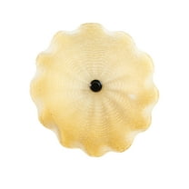 Hand Blown Candice 12" Wide Hand Blown Art Glass Wall Décor with Wall Mount