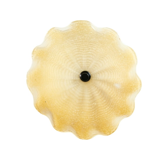 Hand Blown Candice 12" Wide Hand Blown Art Glass Wall Décor with Wall Mount