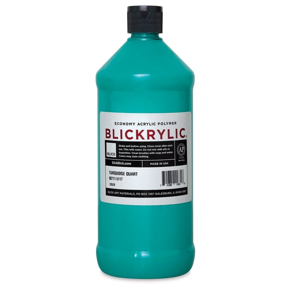 Blickrylic Student Acrylics - Turquoise, Quart