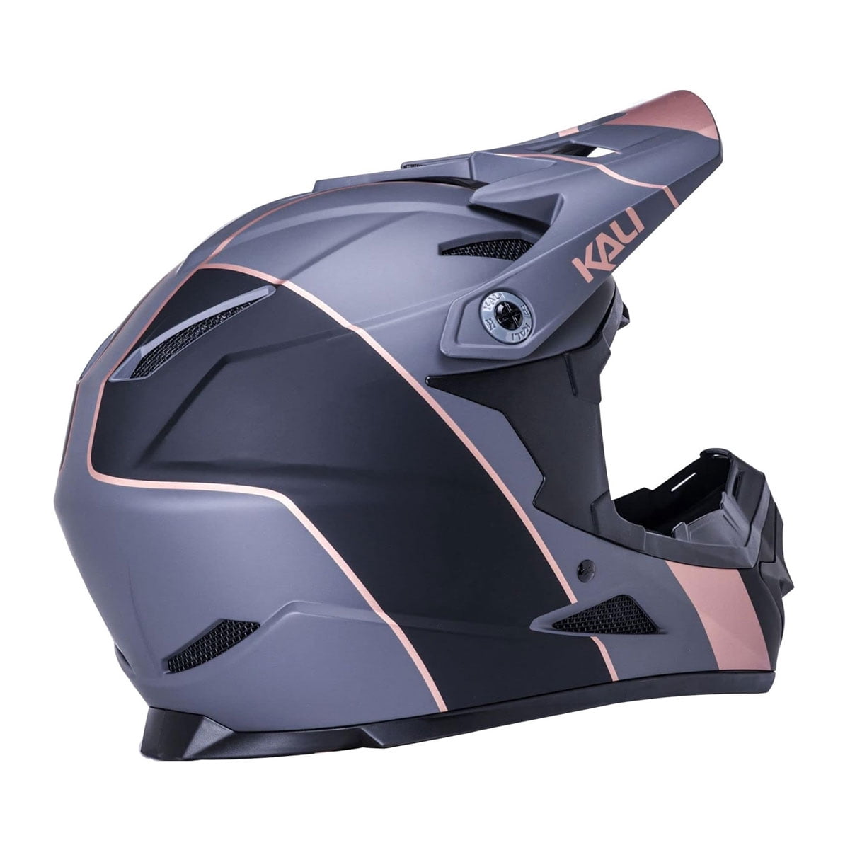 Kali Protectives Zoka Stripe Full-Face Helmet - Matte Black/Bronze Small