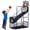A, variant on QinaQin Kids Basketball Arcade Game, 2 in 1 Hoop and Dart Set with 4 Balls, Sticky-Balls and Return Ramp for Ages 3+
