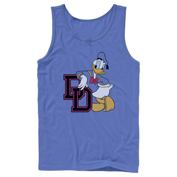 Men's Mickey & Friends Donald Duck Athletic Club Tank Top Royal Blue Small