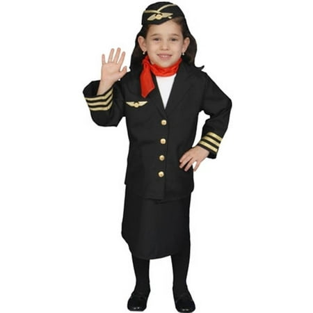 Flight Attendant Costume Set - Medium 8-10