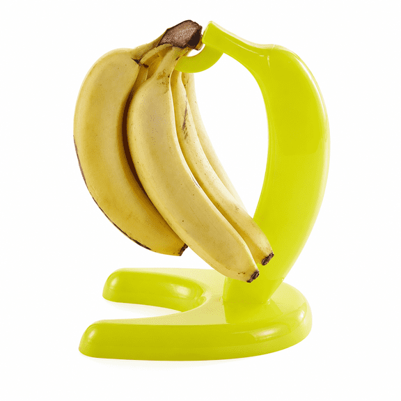 VORALYN Banana Hanging Rack,Stylish and Cute Design Banana Holder Stand,Stable U-Shaped Base Multi-Functional Fruit Holder Banana Display Hook,Yellow