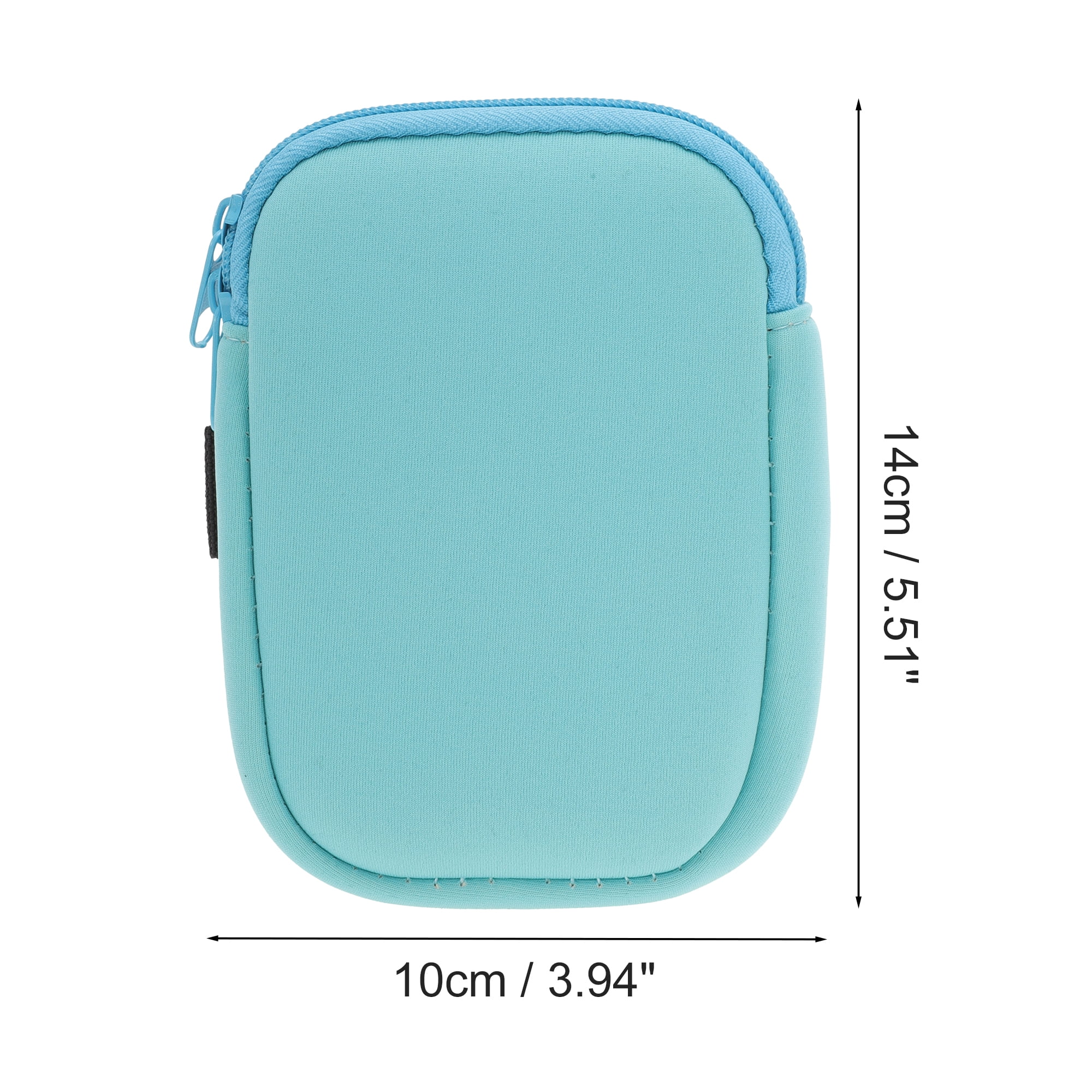 Unique Bargains 1Pc Durable Water Bottle Pouch with Single Pocket Light Blue