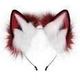 thumbnail image 3 of Diadema con orejas de imitación de felpa Yuyangstore disfraz de regalo para vestido de Halloween Rojo Naranja blanco, 3 of 8