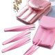 thumbnail image 3 of 4pcs Rose Gold Slant Tweezers – Precision Slant-Tip Stainless Steel Eyebrow Tweezers for Removing Facial Hair for Men and Women, 3 of 4
