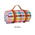 thumbnail image 4 of Toystoory Estera impermeable y transpirable para tienda de campaña con correas de cuero, esteras extragrandes a prueba de humedad carpas Vistoso 200*200cm, 4 of 6