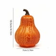 thumbnail image 3 of Halloween Crackle Glow LED Pumpkin Light 4.13 Inch Gourd Shaped for Tabletop Mantel Thanksgiving Fall Home Indoor Decor, 3 of 6