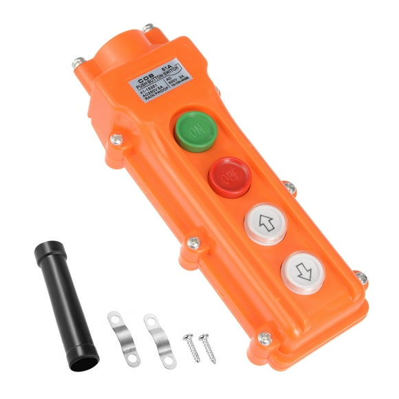 Unique Bargains 3pcs Rainproof Hoist Crane Pendant Control Station Push Button Switch 4 Ways