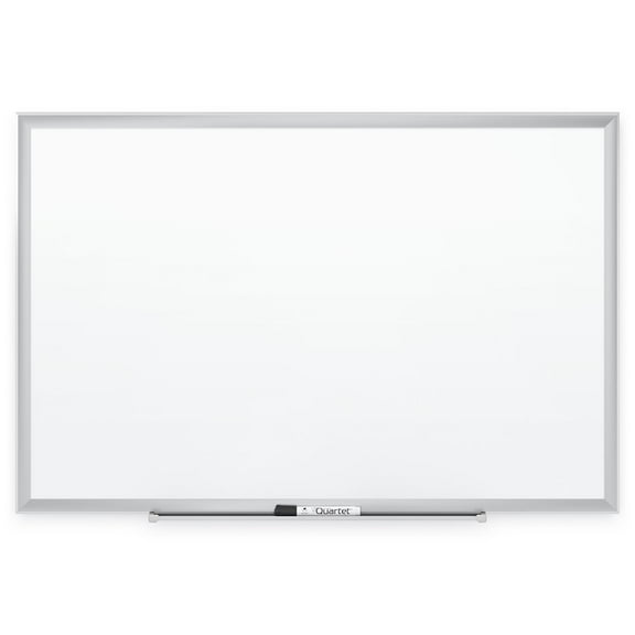 Standard Whiteboard/Dry Erase Board, 3 x 2 Feet, Silver Aluminum Frame (S533), S537 Corkboard Monthly PP32P2 S533 Aluminum S534 Erase Basics DryErase.., By Quartet