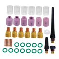 thumbnail image 1 of 40 piezas TIG antorcha de soldadura accesorios de lente de gas rechoncho para WP-17/18/26, 1 of 7