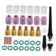 thumbnail image 1 of 40 piezas de soplete de soldadura TIG, suministros de juntas, consumibles de copa de , kit de accesorios de boquilla de cuerpo de boquilla de Yotijar Lente de gas del soplete de soldadura, 1 of 7