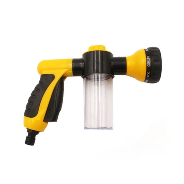Fiudx Manguera Mascotas, Boquilla de Aleación Duradera, Rociador de Agua Control de Pulgar, Ocho Patrones de Rociado para Perros, para Lavado de Autos y Jardinería, Solución de Baño para Exteriores,