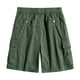 thumbnail image 3 of pstuiky Pantalones cortos para hombre, Pantalones cortos cargo para hombre, para correr, con múltiples bolsillos, cintura elástica, de algodón, para senderismo. Pantalones cortos de golf, 3 of 8