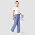 thumbnail image 3 of Wink WonderFLEX Grace - Women's Flare Leg Cargo Scrub Pant, Ceil Blue, 5X, 3 of 7