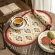 thumbnail image 1 of ¡Compra Ahora y Ahorra!, Mantel individual de cuero con estampado para el hogar, almohadilla aislante, mantel individual impermeable, tapete antideslizante para comida occidental para hotel Akmoler, 1 of 7