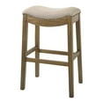 thumbnail image 2 of Home Square 30" Saddle Wood Bar Height Stool in Cream - Set of 3, 2 of 4