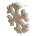 thumbnail image 5 of Northlight 7.5" Brown and White Snowflake Christmas Tree Topper - Unlit, 5 of 5