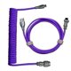 thumbnail image 3 of Cable de teclado mecánico Cable de datos USB Cable de cabeza de aviación Cable de resorte Cable de teclado para juegos, B, 3 of 5