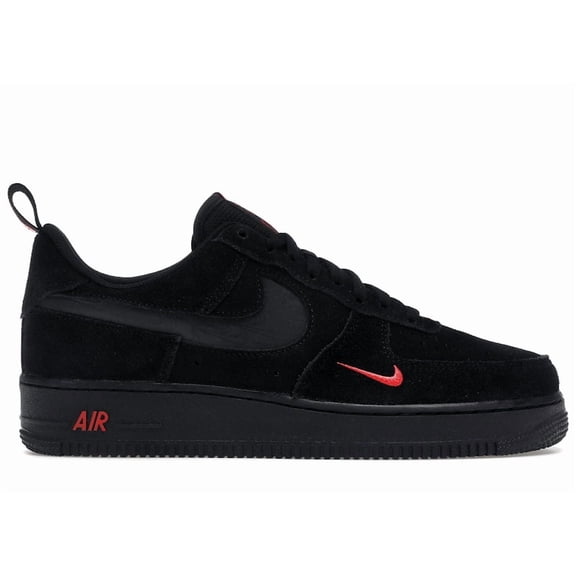 Nike Men's Air Force 1 Low Multi-Swoosh Black Crimson Basketball Shoes, from StockX