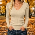 thumbnail image 2 of Kezqiaxn Long Sleeve Tops for Women Summer V-Neck Pullover Casual Shirts Womens Blouse Fall Winter Clothes Fashion 2026, 2 of 8