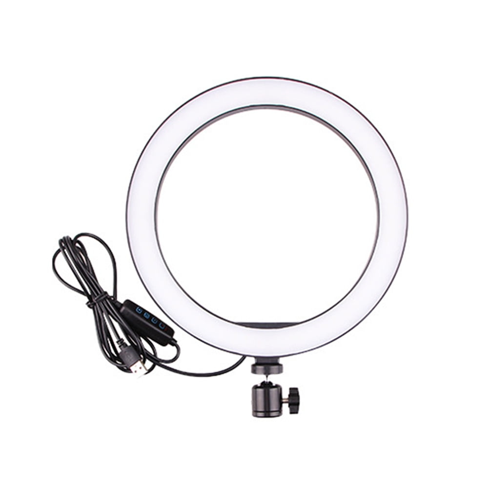 LED Ring Light 2700K6500K Dimmable Led Camera Ringlight w/3Light Color & 10 Brightness Level