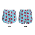 thumbnail image 3 of Balery Strawberries Pantalones cortos deportivos para mujer con forro y dos bolsillos, elásticos, para entrenamiento, gimnasio, yoga-XX-Large, 3 of 7