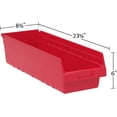 thumbnail image 4 of Akro-Mils 30084BLUE ShelfMax Plastic Nesting Shelf Bin Box, 23-5/8-Inch L x 8-3/8-Inch W x 6-Inch H, Blue, 6-Pack, 4 of 6