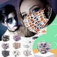thumbnail image 6 of Halloween Disposable Printed Face Cover, Daily Use 3-Ply with Nose Wire Halloween Atmosphere Decoration Party Decoration, 6 of 6
