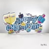 Rite Lite BD-13145 14.5 x 8 ft. Happy Chanukah Decoration with 3D Glitter Accents Header - Pack of 6