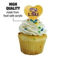 thumbnail image 3 of LSU Tiger Eye on Yellow Heart Love Cupcake Picks Toppers Decoration Set of 6, 3 of 7