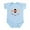 Sky Blue, variant on CafePress - Peace Love Tofu Infant Bodysuit - Baby Light Bodysuit, Size Newborn - 24 Months
