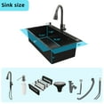 thumbnail image 3 of lemontalking 32" Drop In Kitchen Sink Stainless Steel Single Bowl Top Mount Black, 3 of 7
