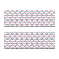 thumbnail image 2 of Owl Bench Cushion Set of 2, Large Flower Eyed Owls Pattern Better Positive Perspective Hope Modern Illustration, Standard Size Foam Pad and Decorative Cover, Turquoise Pink, by Ambesonne, 2 of 4