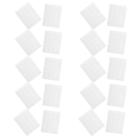 UPOUART 480Pcs White Taper Candle Holder Adhesive Inserts for Anti Wobble Candle Accessories