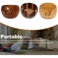 thumbnail image 4 of Wooden Yarn Storage Bowl Yarn Organizer Knitted Crochet Wool Storage Bowl Sewing Supplies Handmade Organizer Storage, 4 of 5