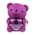 thumbnail image 2 of Organizador de almacenamiento de joyero de flores de jabón Bear Flip | Caja de regalo de oso lindo con cubierta acrílica transparente | Almacenamiento multifuncional para regalos, joyas, vacaciones, 2 of 4
