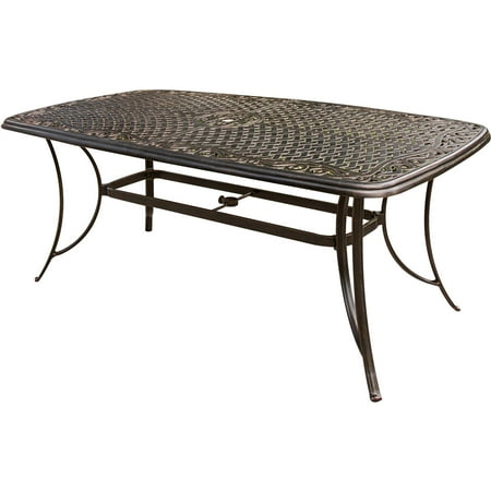 Hanover Traditions 7-Piece Aluminum Outdoor Dining Set in Blue