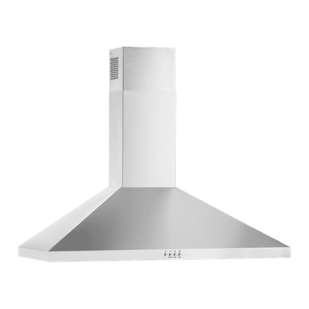 Whirlpool - 36" Chimney Wall Mount Range Hood - Stainless steel