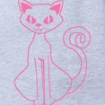 thumbnail image 2 of CafePress - Pink Outline Kitty - Cute Infant Baby Football Bodysuit, 2 of 3