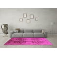 thumbnail image 3 of Ahgly Company Indoor Round Oriental Pink Industrial Area Rugs, 6' Round, 3 of 4